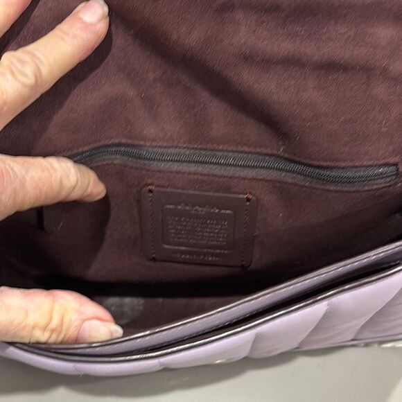 Coach Georgie Lavender Quilted/Puffy Shoulder Bag - Picture 3 of 4